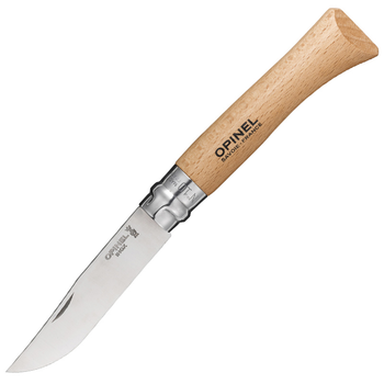 Ніж складний Opinel №10 Inox (довжина: 210мм, лезо: 100мм), бук