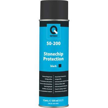 Антигравийное покрытие | Q-Refinish 50-200 | Аэрозоль 500 мл — Черный