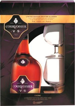 Коньяк Courvoisier VS 0.7 л 40% + 2 келихи (5010696004379)