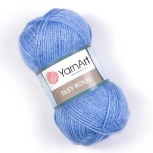 Турецкая пряжа для вязания YarnArt Silk Royal (силк рояль) мериносовая шерсть 443 морской