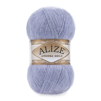 Турецька пряжа для в'язання Alize Angora Gold (ангора голд) 40 блакитний