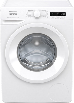 Пральна машина Gorenje з фронтальним завантаженням, інверторна, 7кг, 1200, A+++, глибина 46.5см, Дисплей, Білий (WNPI72SB)