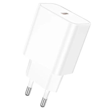 Мережевий зарядний пристрій BOROFONE BA71A Power single Port PD20W charger White (6974443387964)