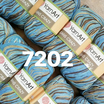 Турецкая пряжа для вязания YarnArt Jeans Crazy -(джинс крейзи) - 7202