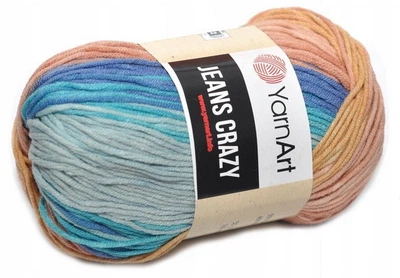 Турецкая пряжа для вязания YarnArt Jeans Crazy -(джинс крейзи) - 8202