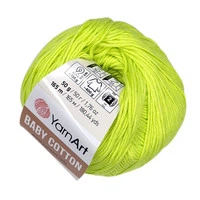 Турецкая пряжа для вязания YARNART BABY COTTON (беби котон) 430 салат