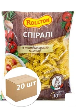 Макароны Спирали ТМ "Rollton" 400г упаковка 20шт (89768)