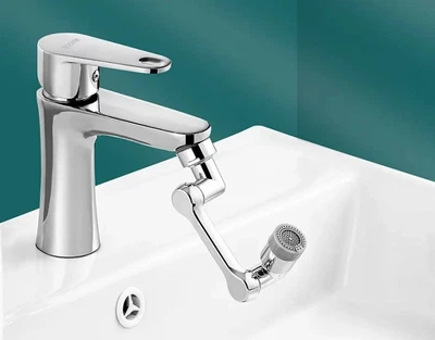Насадка Faucet splash head аератор для змішувача Поворотна головка на 1080 градусів із 2 режимами