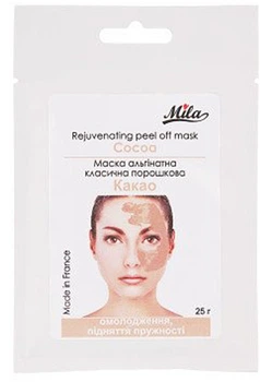 Маска альгинатная классическая порошковая "Какао" Mila Rejuvenating Peel Off Mask Cocoa 200g (720946-991121-2)