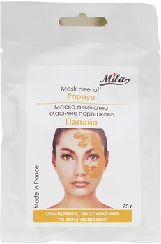Маска альгінатна класична порошкова "Папайя" Mila Mask Peel Off Papaya 25g (720855-910297-2)