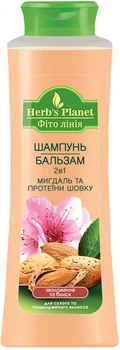 Шампунь-бальзам 2в1 "Миндаль та протеїни шовку" Herb's Planet 500ml (882677-796702-2)