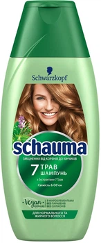 Шампунь для нормального та швидко жирніючого волосся "7 Трав" Schauma Shampoo 250ml (507974-521848-2)