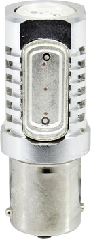 Лампочка 1-конт. груша червона LED 12V 5-діодів P21/5W S25 (Cyclone) S25-005R