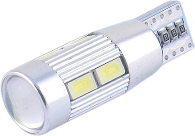 Лампочка без цоколя LED T10_W5W SMD біла 10-діодів 12V W2.1x9.5d CANbus (Solar) (к-т.-2шт.) SL1348