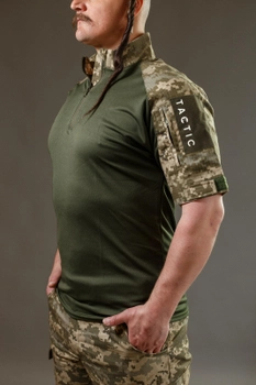 Тактична військова сорочка Убакс (UBACS) з коротким рукавом, піксель ЗСУ 54