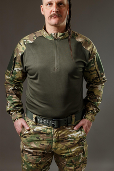 Тактична військова сорочка Убакс (UBACS) з довгим рукавом, мультикам 54