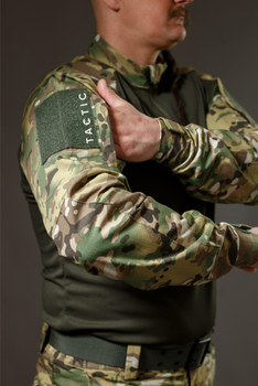 Тактична військова сорочка Убакс (UBACS) з довгим рукавом, мультикам 46