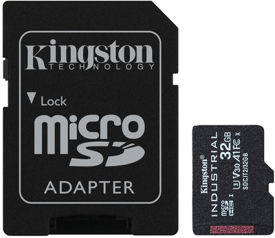 Kingston microSDHC 32GB Industrial Class 10 UHS-I V30 A1 + adapter SD (SDCIT2/32GB)