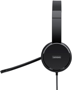 Słuchawki stereofoniczny zestaw słuchawkowy USB Lenovo 100 (4XD0X88524)