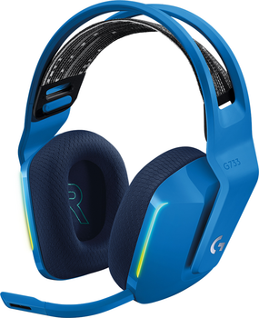 Słuchawki Logitech Lightspeed Wireless RGB Gaming Headset G733 Blue (981-000943)