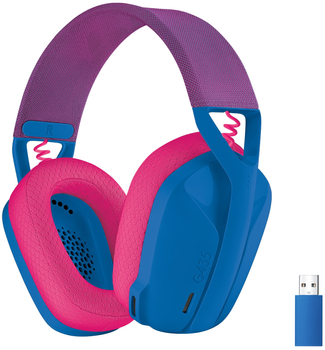 Słuchawki Logitech G435 LIGHTSPEED Bezprzewodowy zestaw słuchawkowy do gier — niebieski (981-001062)
