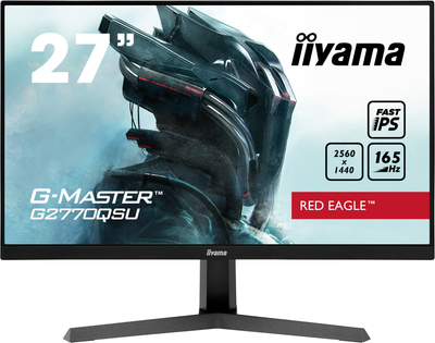 Monitor 27” iiyama G-Master G2770QSU-B1 – Fast IPS 2K / 165Hz / 8-bit / MPRT 0.5.s / AMD FreeSync Premium Pro / G-SYNC Compatible