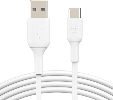 Kabel Belkin USB-A - USB-C PVC 3 m Biały (CAB001BT3MWH)