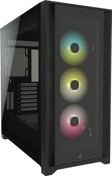 Obudowa Corsair iCUE 5000X RGB Szkło hartowane Czarne (CC-9011212-WW)