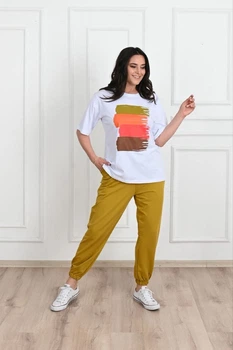 Трикотажний жіночий костюм Adrom Туреччина 4XL(58) гірчичний