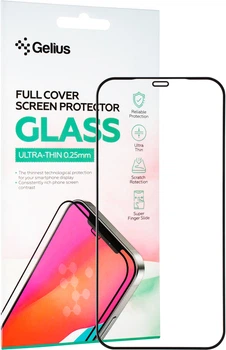 Защитное стекло для смартфона Apple iPhone 12 Pro Max Gelius Full Cover Ultra-Thin Black (2099900927430)