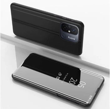 Чехол-книжка Mirror для Xiaomi Redmi 12C Зеркальная Черный