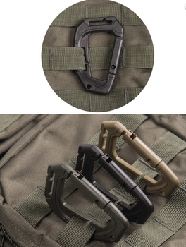 Карабін Molle чорний 2 шт Mil Tec Німеччина