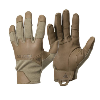 Тактичні рукавички Direct Action Crocodile FR Gloves Short® Brown GL-CRFS-NMX-LTC