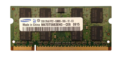 Пам'ять SAMSUNG 2GB SO-DIMM DDR2 667 MHz (M470T5663EH3-CE6)