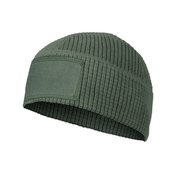 Шапка тактическая Range beanie cap® - Grid fleece Helikon-Tex Olive green (Олива) L-Regular