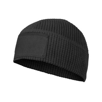 Шапка тактическая Range beanie cap® - Grid fleece Helikon-Tex Black (Черный) M-Regular
