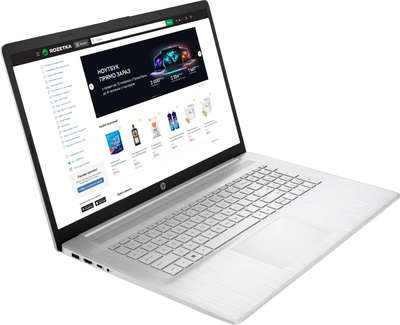 Ноутбук HP Laptop 17-cp0035ua (4A7P3EA) Natural Silver / AMD Ryzen 7 5700U / RAM 16 ГБ / SSD 512 ГБ