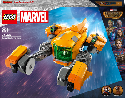 Zestaw klocków LEGO Marvel Super Heroes Statek kosmiczny małego Rocketa 191 element (76254)