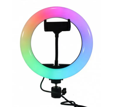 Кільцева RGB лампа 20 см LED MJ20 Black