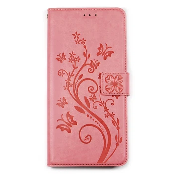 Чехол-книжка для TP-Link Neffos X20/X20 Pro "Цветок и бабочки Pink"