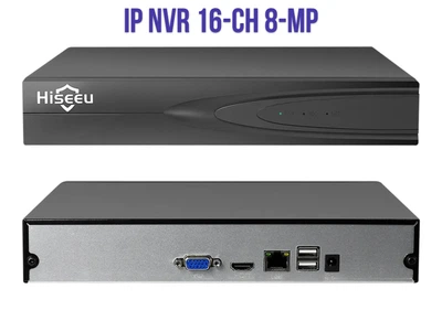IP Видеорегистратор NVR Hiseeu 16-канальный 8Мп (4K)