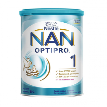 Nestle NAN 1 OPTIPRO® Сухая молочная смесь для детей с рождения, 800 г (88079)