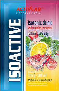 Napój izotoniczny Activlab Isoactive 31.5 g Rhubarb-Lemon (5907368800349)