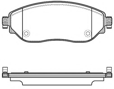 Колодка гальм. диск. OPEL VIVARO 06/14- перед. вир-во REMSA Remsa (161708)