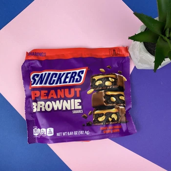 Батончики Snickers Brownie 10 шт 187,4 г