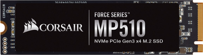 Dysk SSD Corsair Force Series MP510 480 GB NVMe M.2 2280 PCIe 3.0 x4 3D NAND TLC (CSSD-F480GBMP510B)