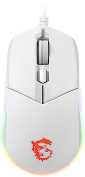 Mysz gamingowa przewodowa MSI Clutch GM11 biała (S12-0401950-CLA)