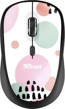 Mysz komputerowa Trust Yvi Wireless Pink Circles (24441)