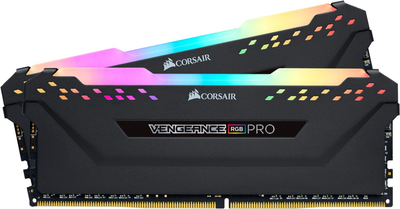Оперативна пам'ять Corsair DDR4-3600 16384MB PC4-28800 (Kit of 2x8192) Vengeance RGB Pro Black (CMW16GX4M2D3600C18)