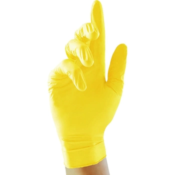 Перчатки нитриловые Medicom Advanced размер М желтые 100 шт
